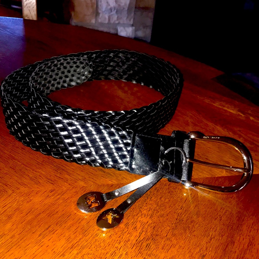 Michael Kors Braided leather belt size Large